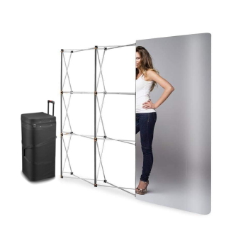 Parodos sienelė Magnetic Pop Up Standard - 3x3, tiesi, į lagaminą