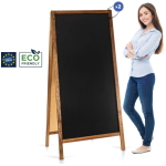 Medinis reklaminis lauko stovas Classic XL (72x160 cm) - rudos