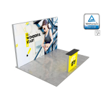 LUNIX™ parodos stendas 12 m² (4x3) pusiasalis