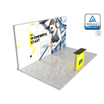 LUNIX™ parodos stendas 15 m² (5x3) pusiasalis