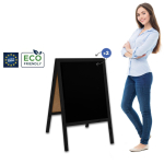Medinis reklaminis lauko stovas Classic M (60x100 cm) - juoda