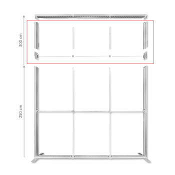 LUNIX™ 285x250 cm aukščio prailginimo rinkinys