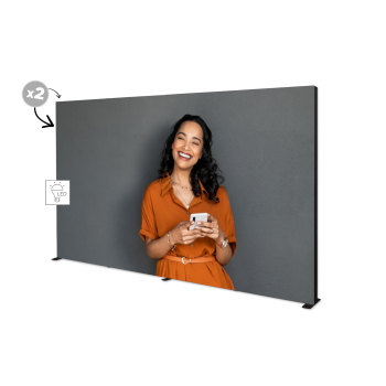 LUNIX™ BLACK 400x250 - Premium krepšį ant ratukų
