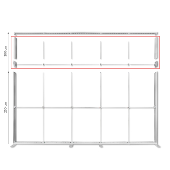 LUNIX™ 500x250 cm aukščio prailginimo rinkinys