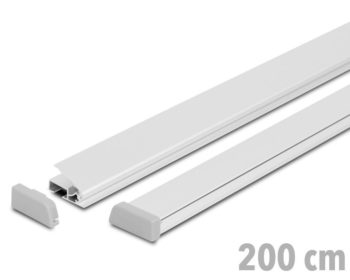 Standard plakatų laikikliai 200 cm - sidabras