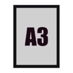 Magnetic rėmelis A3 (juodas)