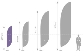Standard stiebas S - 290 cm