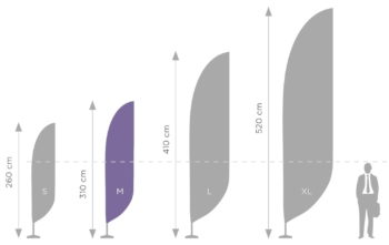 Standard stiebas M - 350 cm