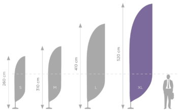 Standard stiebas XL - 550 cm