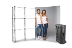 POP UP Lenkta 3x4 + Parodų stendas