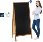 Medinis reklaminis lauko stovas Classic XL (72x160 cm) - rudos