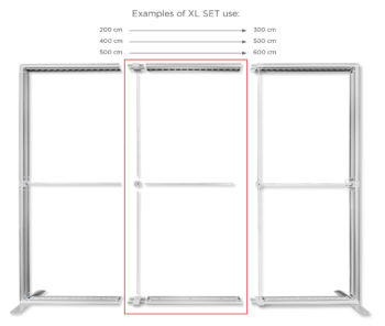 XL set 100 (horizontaliai) skirtas LUNIX™