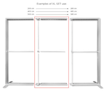 XL set 85 (horizontaliai) skirtas LUNIX™
