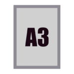 Magnetic rėmelis A3 (sidabras)