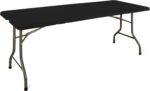 Renginių stalas E180 (180x75 cm) - juoda
