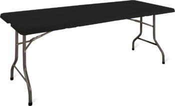 Renginių stalas E180 (180x75 cm) - juoda