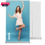 Roll up Wave 120x220 - reguliuojamas stiebas, grafikos mainų sistema