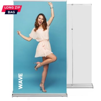 Roll up Wave 120x220 - reguliuojamas stiebas, grafikos mainų sistema