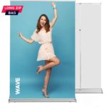 Roll up Wave 150x220 - reguliuojamas stiebas, grafikos mainų sistema
