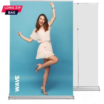 Roll up Wave 150x220 - reguliuojamas stiebas, grafikos mainų sistema