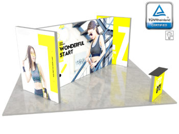 LUNIX™ parodos stendas 36 m² (6x6) sala