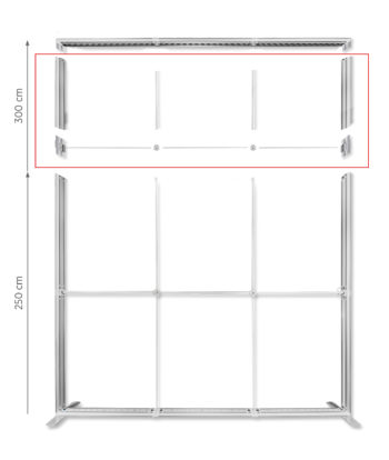 LUNIX™ 285x250 cm aukščio prailginimo rinkinys