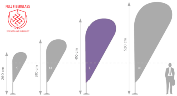 Standard Plus stiebas L - 450 cm