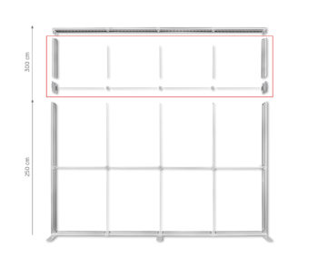 LUNIX™ 400x250 cm aukščio prailginimo rinkinys